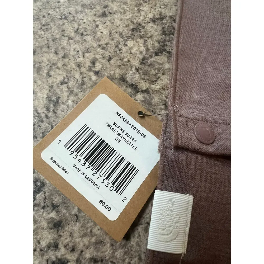 The North Face Supine Scarf Twilight Mauve Heather NWT